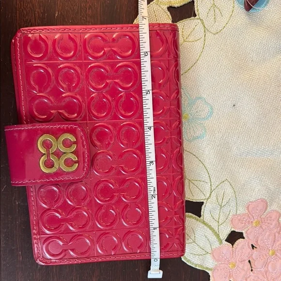 Coach Red-pink Wallet/check book - Picture 6 of 9